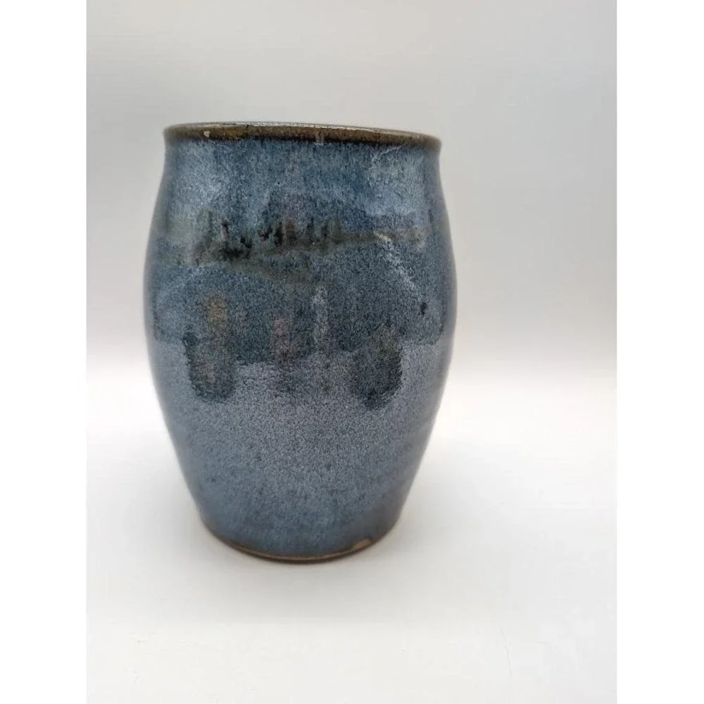 Handmade Studio Art Pottery Stoneware Vase 6
